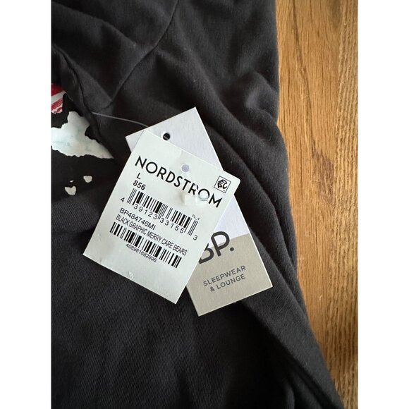 BP Retro Graphic Short Sleeve Sleep Shirt Black Graphic Merry Care Bears L NWT - Picture 11 of 12